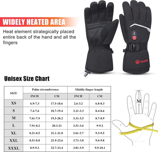 Gants chauffants pour activités hivernales - gants pour le ski, la randonnée, la moto et plus encore