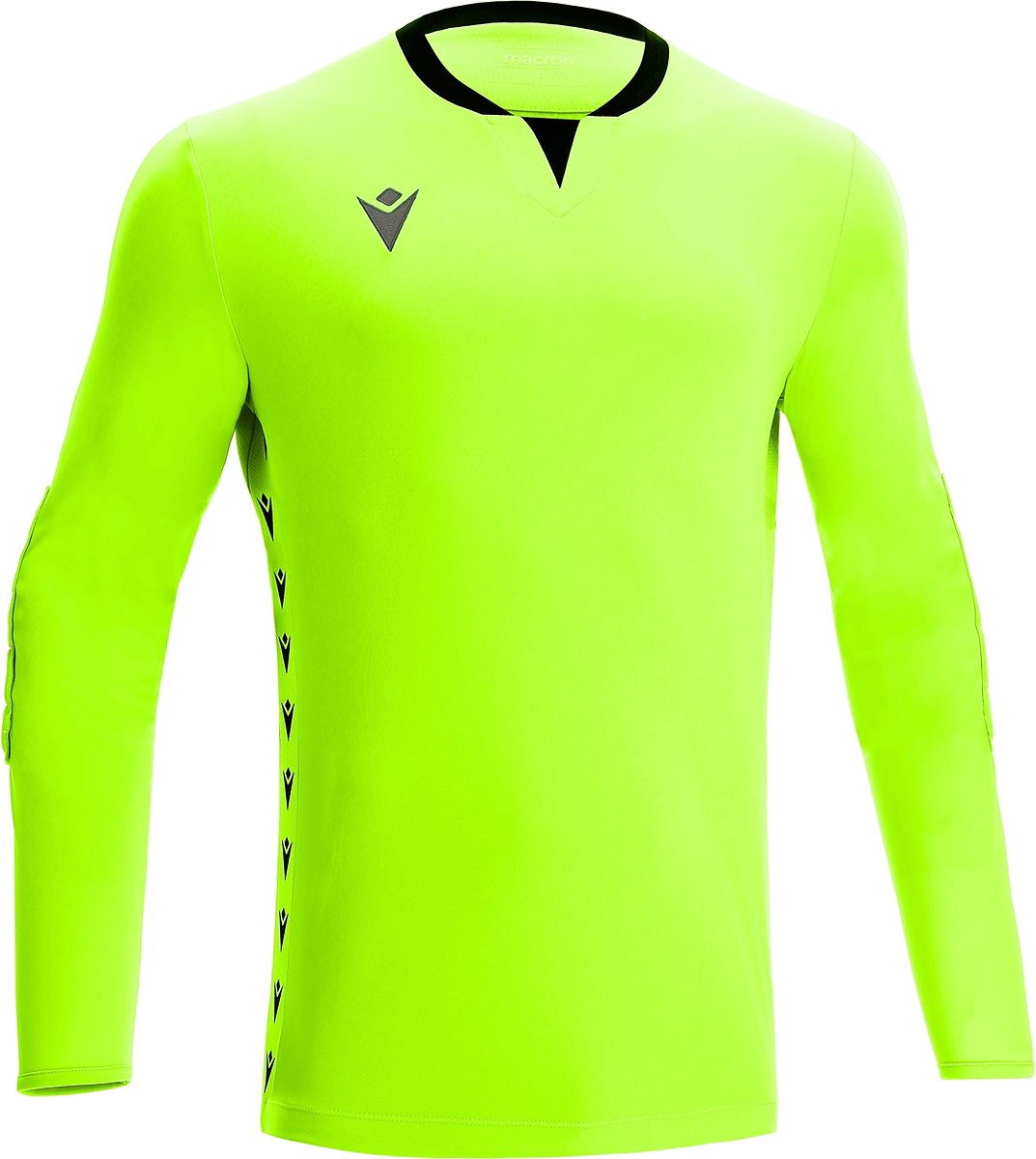 Macron Eridanus Keepershirt Lange Mouw Kinderen - Fluogeel / Zwart | Maat: 11-12 Y