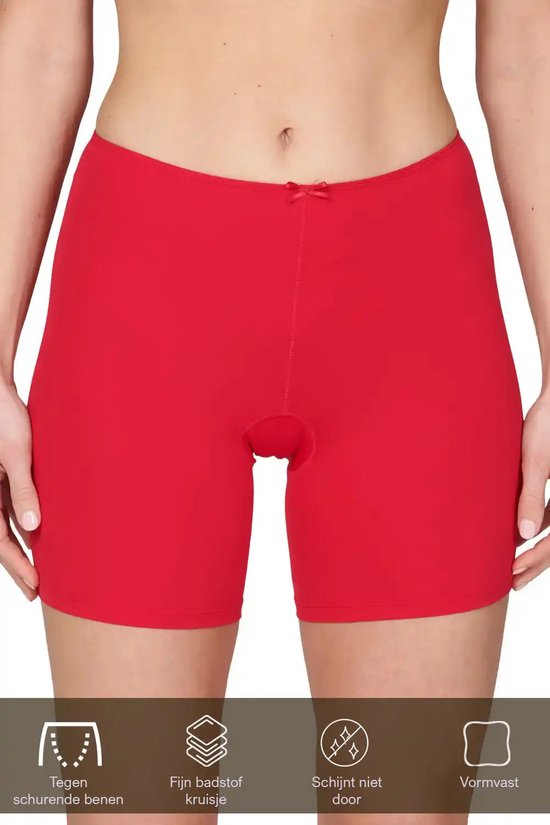 Avet boxer femme jambes longues 3890 - S - Rouge