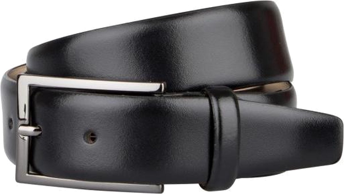 LINDENMANN leren heren riem - zwart