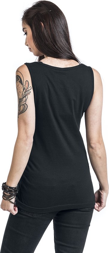 Rolling Stones, The Plastered Tongue Top noir L en Katoen pour femme - Produits dérivés de groupes, Groupes