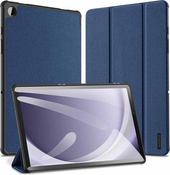 Dux Ducis - Housse de tablette pour Samsung Galaxy Tab A9 Plus (2023) - Étui Domo Tri-fold - Fonction veille/ Sleep automatique - 11 pouces - Blauw