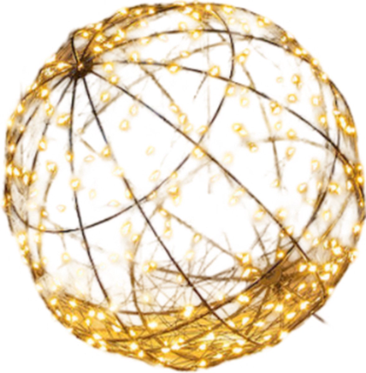 Kerstlichtbol met timer en dimmer klassiek warm - 300 LED klassiek warm - Ø 25 cm
