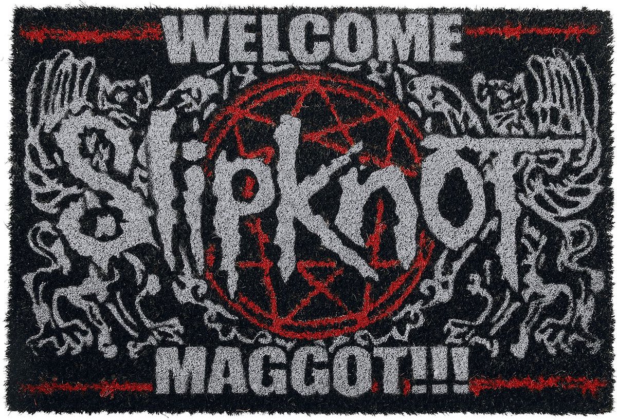 Slipknot Welcome Maggot Unisex Deurmat - zwart/wit/rood - Standard