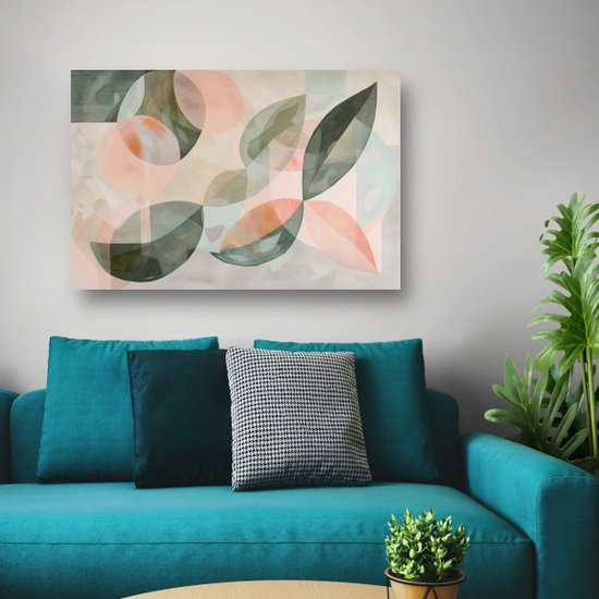 Abstracte kunst glas schilderijen - Minimalistisch glasschilderij - Schilderij Woonkamer - Klassiek schilderijen - Schilderijen plexiglas - Kunst aan de muur acrylglas 105x70 cm