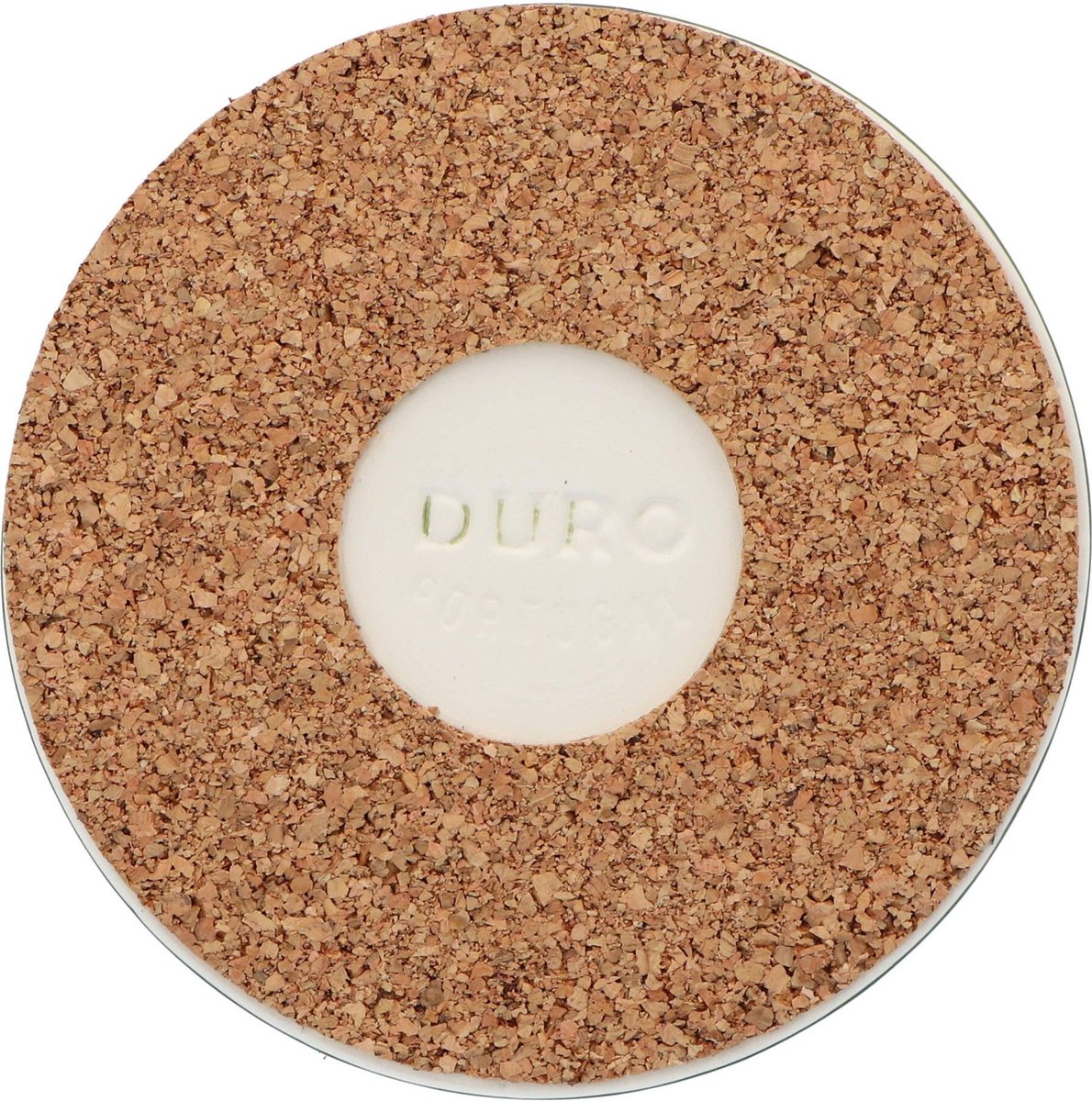 Duro Ceramics - Pannenonderzetter kurk groen 17cm - Pannenonderzetters