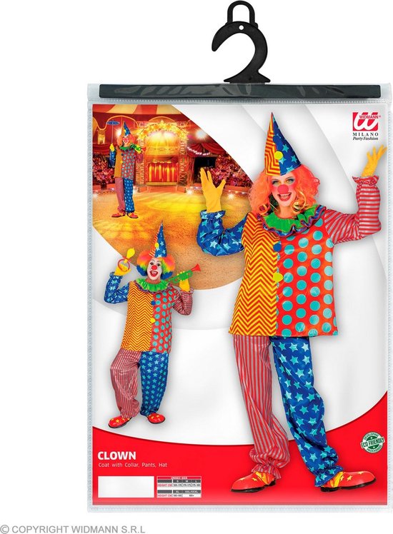 Costume de clown et bouffon | Costume de Clown fou hilarant | XXL | Costume de carnaval | Déguisements