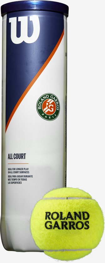 Wilson Roland Garros All Court - tennisballen - 4 stuks - geel