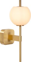 Lucide ELDA - Applique Salle de Bain - 1xG9 - IP44 - Or Goud / Messing