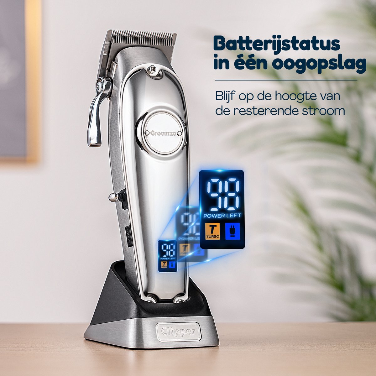 Groomzo hondentondeuse dikke vacht draadloos thumbnail 2