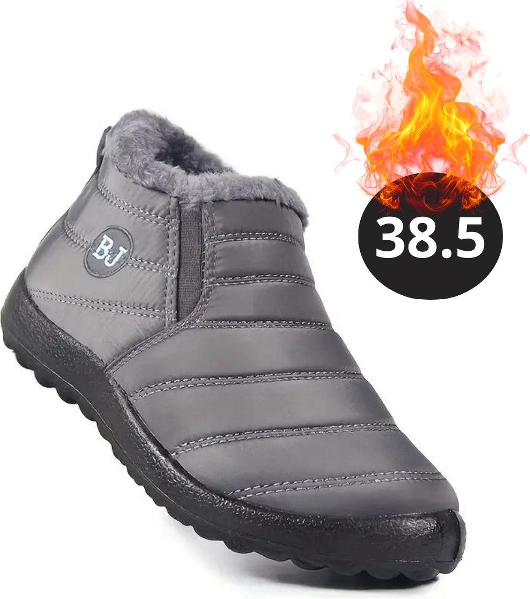 Livano Snowboots Sneeuwschoenen Sneeuwboots Dames Wintersport Ski Skischoenen – 38.5 Warm Grijs