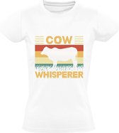 Design Dames T-shirt - koe - dieren - fluisteraar - koeien - dieren fluisteraar
