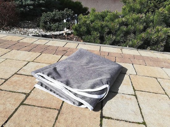 Hollywoodschaukel Ersatzdach 210x145, Hollywoodschaukel Dach Universalgröße, Hollywoodschaukel Dachbezug Universal, Sonnendach für Hollywoodschauke mit 2 Tunnelschlaufen 100% Polyester (Grau