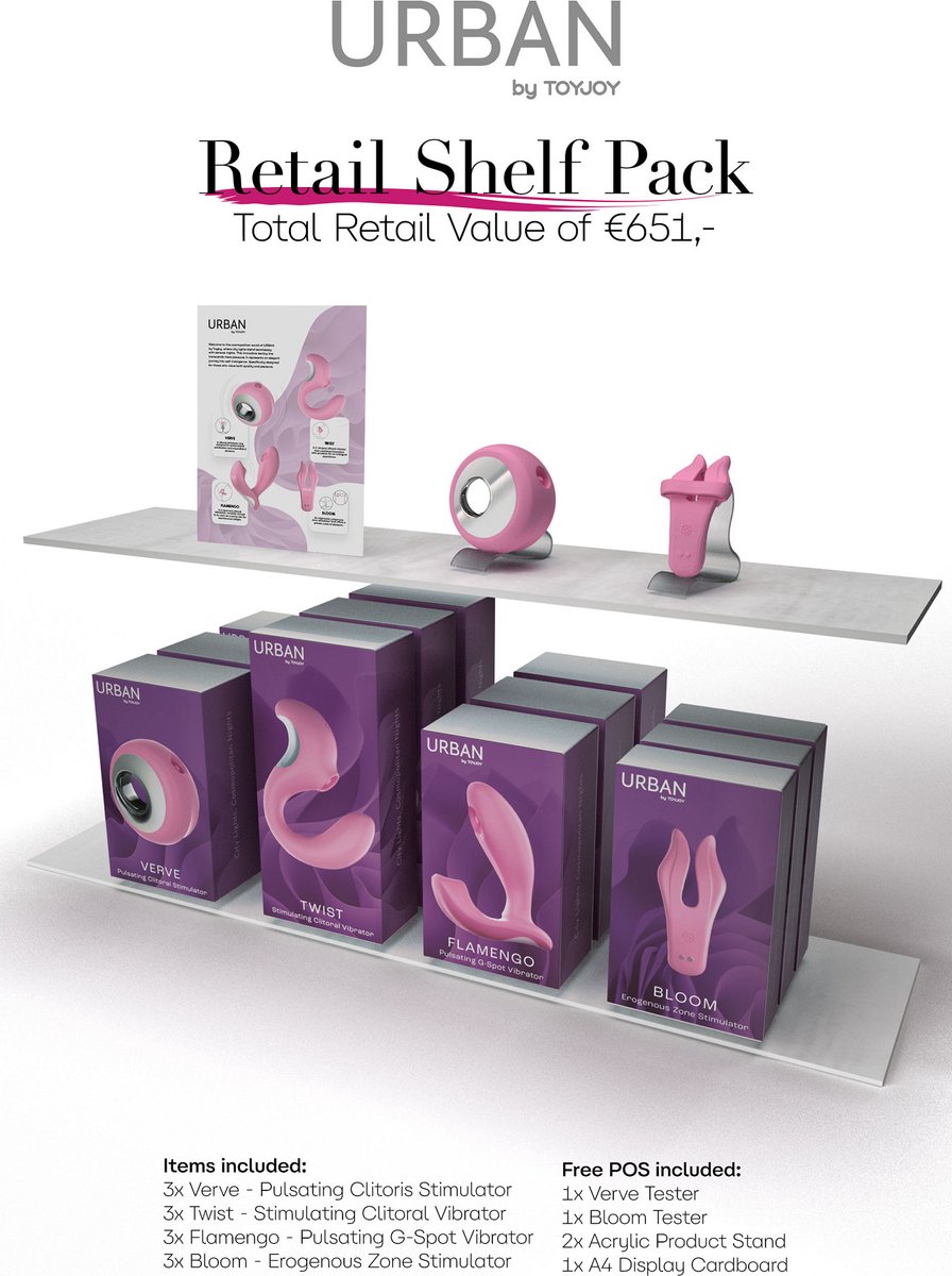 Goedkoopste ToyJoy Urban FEMALE Shelf Pack