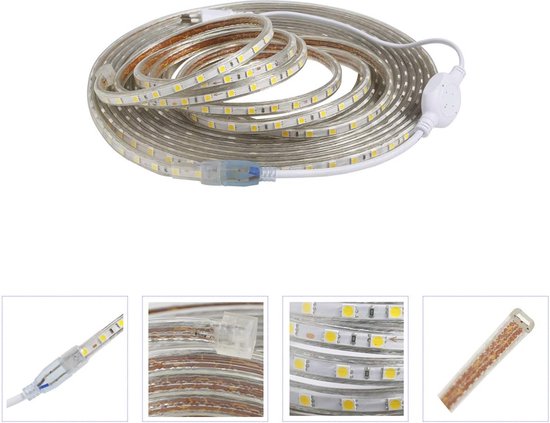 SUCIKORIO Neon LED Strip 20m, LED Strip Warm Wit Licht 3000K Waterdichte LED Kerstverlichting SUCIKORIO Neon LED Strip 20m, LED Strip Warm Wit Licht 3000K Waterdichte LED Kerstverlichting