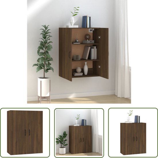 Hangkast Lyon 60x31x60 cm bewerkt hout betongrijs | -nl