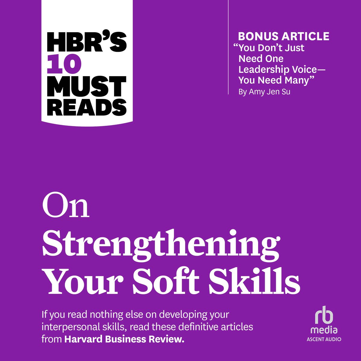 Omslag van HBR's 10 Must Reads on Strengthening Your Soft Skills