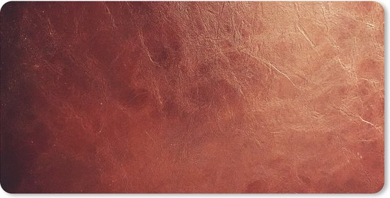 Tapis de souris XXL - Sous-main - Tapis de bureau - Cuir - Aspect cuir - Marron - Léger - 80x40 cm - Tapis de souris XXL