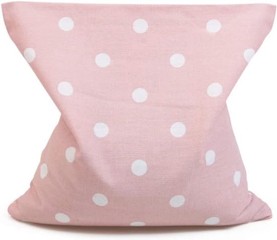 Coussin chauffant 19 x 19 cm pour le cou, le ventre et le dos - Housse en coton, passe au micro-ondes et au four - Pois roses