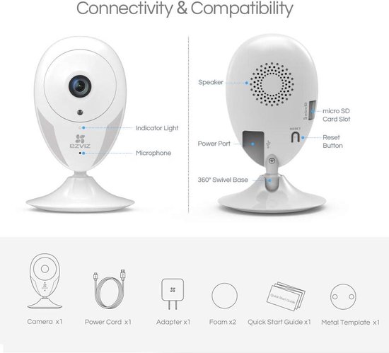 XIAOMI IMILAB EC2 1080P 1080P FHD WiFi IP Beveiligingscamera Met Bewegingsdetectie Bewakingscamera Batterij Ip Camera