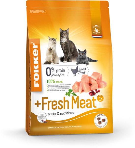 Fokker Fresh Meat Kattenvoer Verse Kip - 2,5 kg