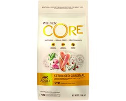Wellness Core Grain Free Cat Sterilised Kip & Kalkoen - Kattenvoer - 1.75 kg