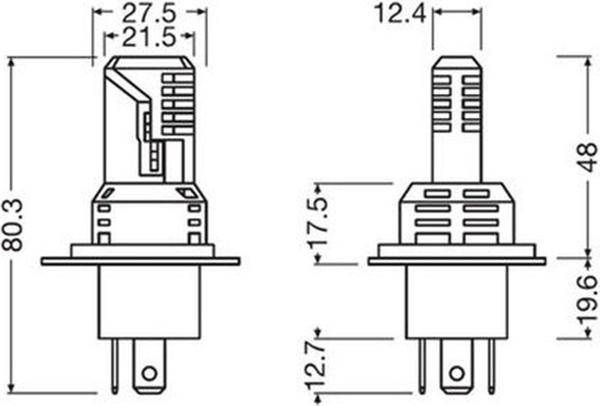 Osram LEDriving HL EASY H4/H19 64193DWESY – foto 4