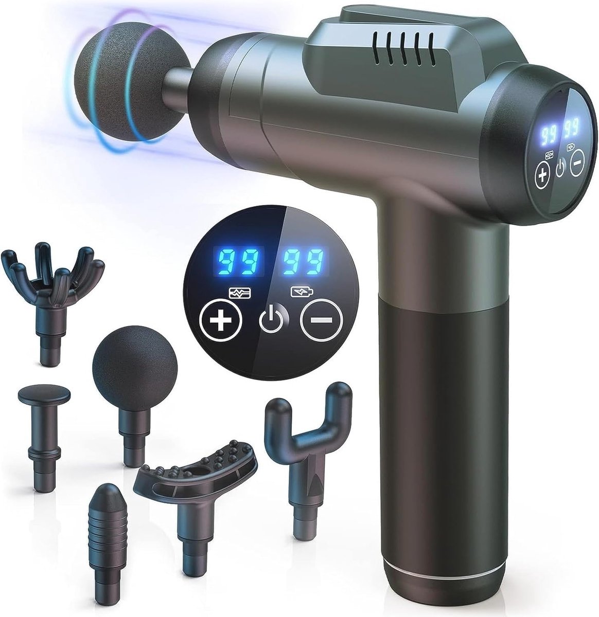 Diepe Percussiemassager met 99 Snelheden en LCD-Touchscreen - Diepe - €89,96