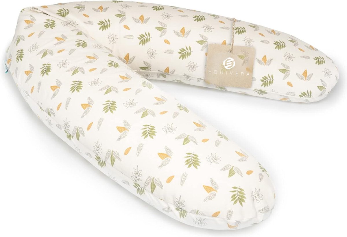 Equivera Zijslaapkussen Volwassenen - Zijslaapkussen - Lichaamskussen Zijslaper - Zijslaap Kussen Volwassenen - Zwangerschapskussen - Voedingskussen - Borstvoedingskussen - Body Pillow - Voor een comfortabele nachtrust!