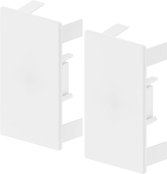 Embouts Goulotte Câbles Habengut 60x110mm - Blanc - Cache Extrémités