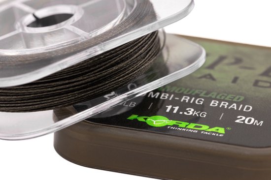 Korda Slip-D Braid - 25Lb Camou van Korda — afbeelding 2