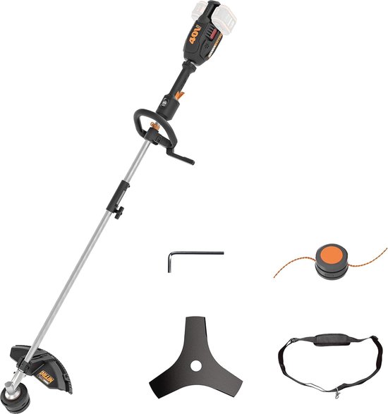 Gompuy Draadloze Grastrimmer 24 V, Borstelloze Accu Bosmaaier Met 2 Accu S 2 0 Ah 3 Soorten Messen De Kop Draait 90 En Is Intrekbaar Geschikt Voor Tuinen 1534326106