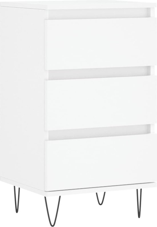 Buffet vidaXL - Commodes - Meuble de rangement - Buffet - Buffet 40x35x70 cm en bois traité blanc