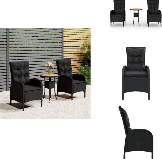 STILISTA Poly-Rattan Chaise de Jardin, Set de 2, résistant aux