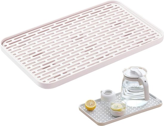 Sneldrogende Opvouwbare Stenen Schotel Droogmat, Antislip Herbruikbare Diatomiet Afdruiprek Pad 40 30 Cm