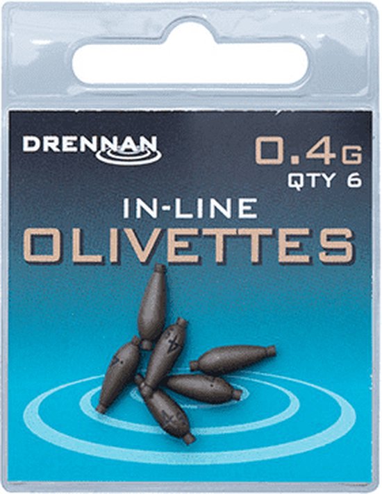Drennan In- Line Olivette - Taille: 8,0 g (3 pièces)