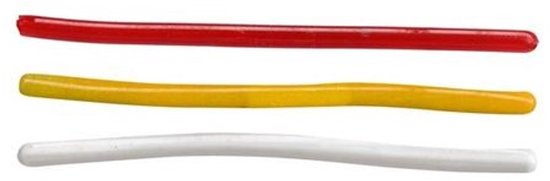 Cresta Pole-G Spaghetti 80mm dikte: 3.8mm (10 pcs) - Kleur : Geel van Cresta — afbeelding 3