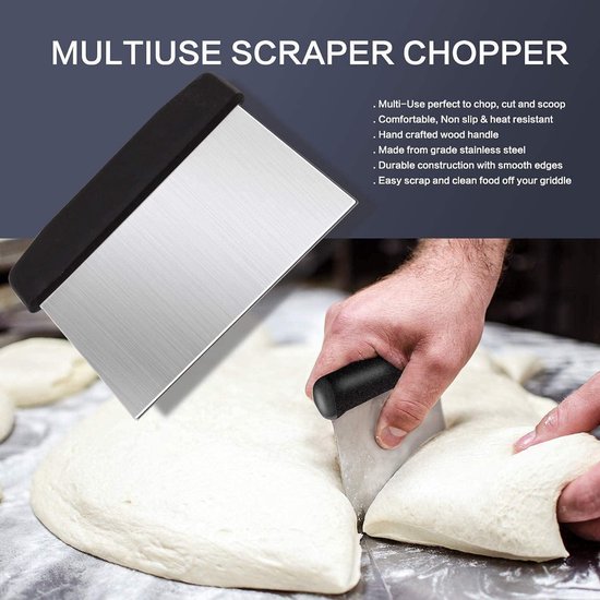 Huolewa Grillspatelset, roestvrij staal, 9 stuks, platte grillbestekset, professionele barbecue-accessoires, grillspatel met turer-borstelflessen en draagtas, idee voor grillen in de open lucht