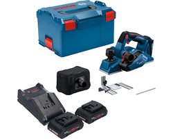 Bosch GHO 18V-26 Professionele accuschaafmachine 18 V 2,6 mm borstelloos + 2x ProCORE accu 4.0 Ah + lader + L-Boxx