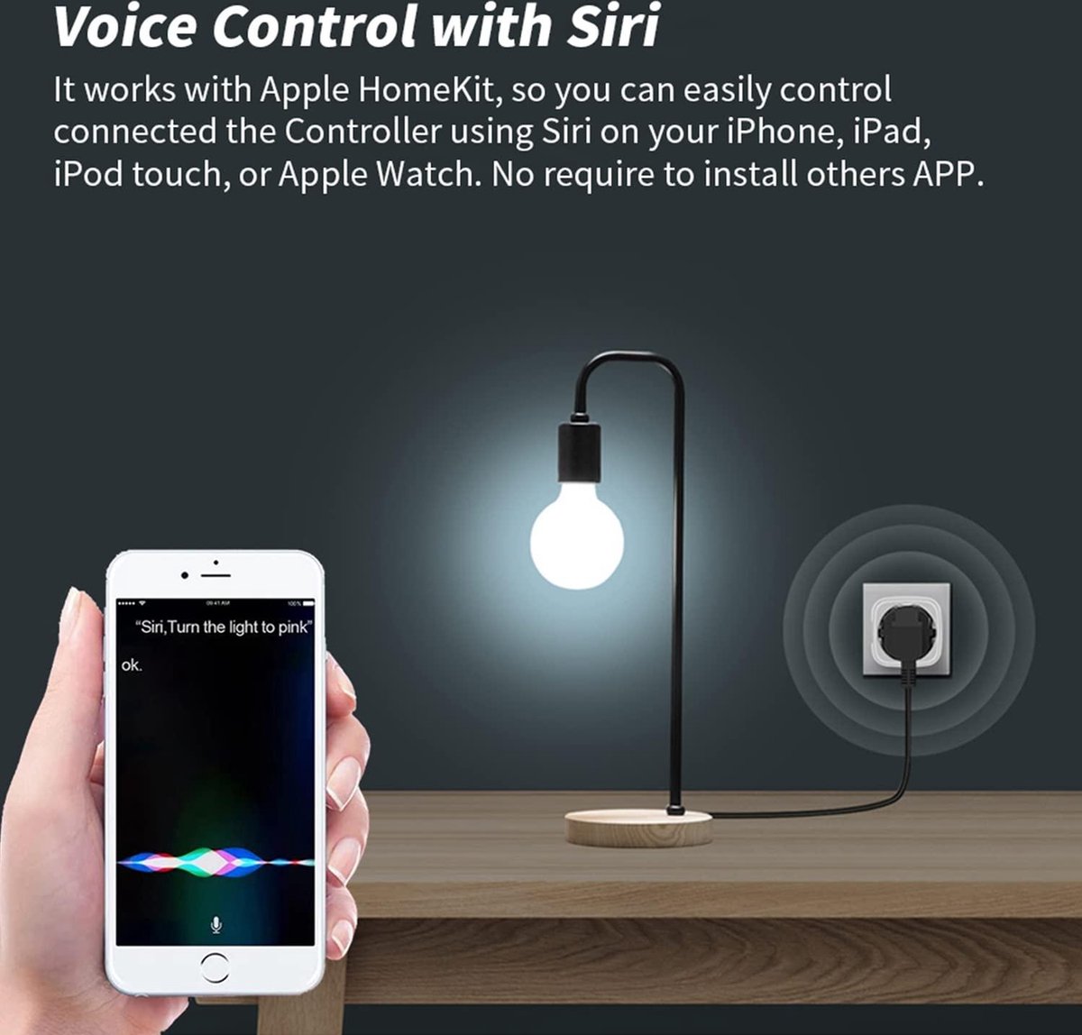 Wifi-stopcontact (type E), intelligent stopcontact, compatibel met