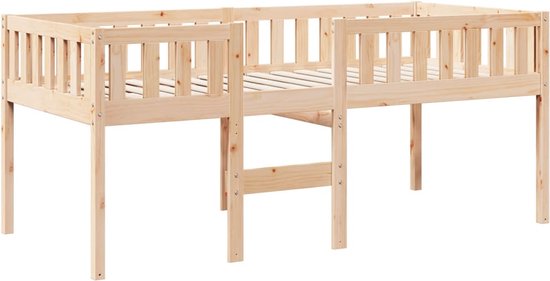 vidaXL Lit enfant sans matelas Pin massif 75x190 cm