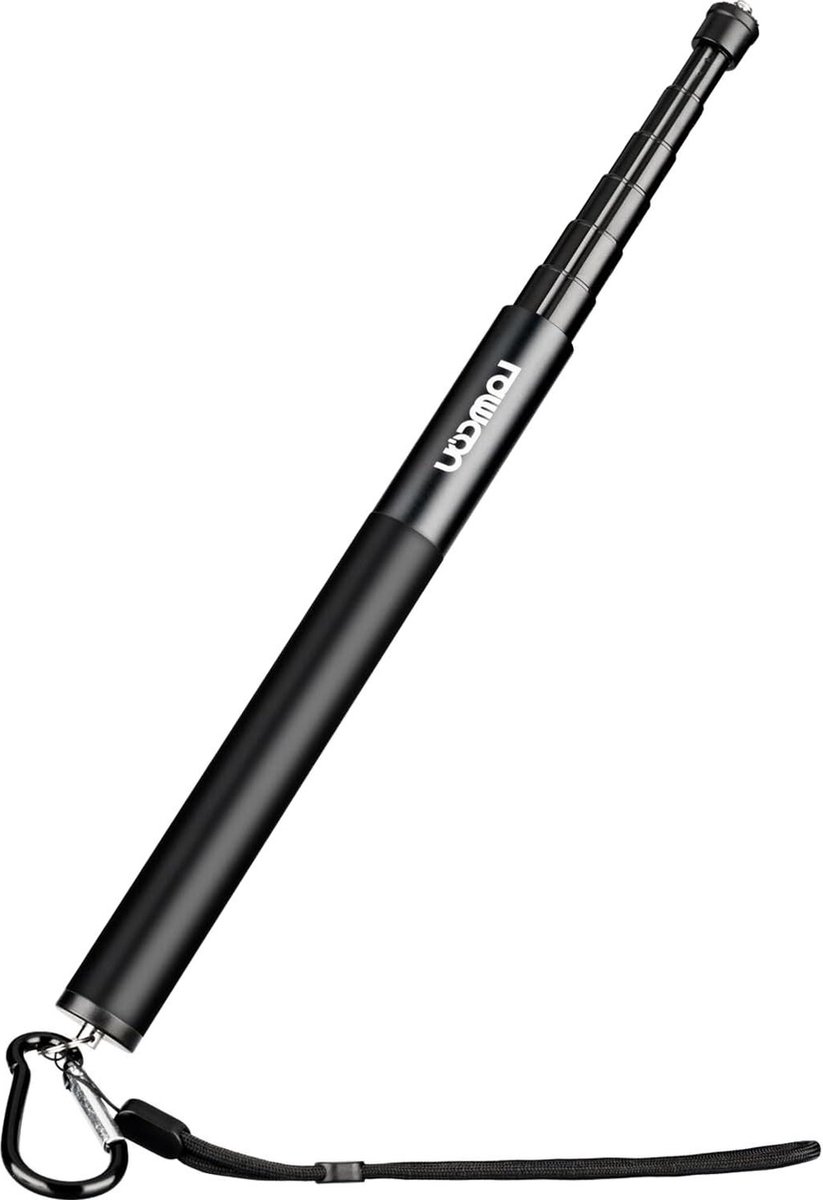 Onzichtbare selfiestick - uittrekbaar tot 135 cm - voor actiecamera's - aluminium - handheld monopod - telescoopstang - X3 Hero 12 - zoekwoord - zoekwoord