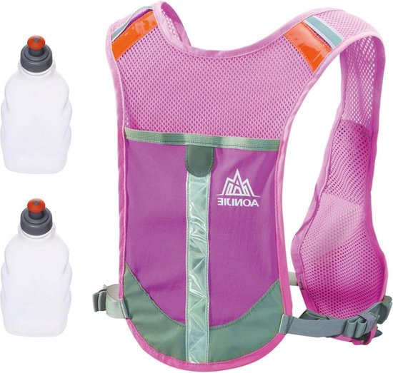 Lichtgewicht hardlooprugzak voor vrouwen - micro-spatbestendig oppervlak - hydratatievest voor buiten - fietsen marathon - hardlopen - skiën