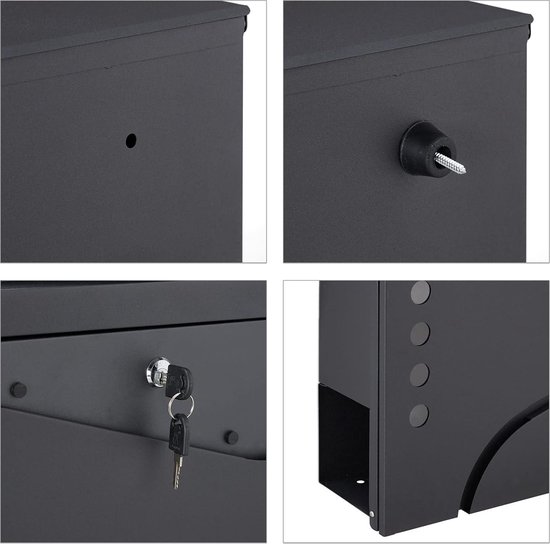 INTERSTEEL Pakket Postkast Mat Zwart | 8714186402146 INTERSTEEL Pakket Postkast Mat Zwart | 8714186402146