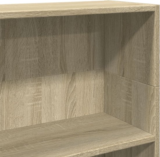 Boekenkast Sonoma Eiken 80x24x176 cm Bewerkt Hout | -nl