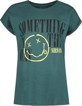 T-shirt Nirvana Something In The Way bleu M en Katoen - Produits dérivés du groupe, Groupes
