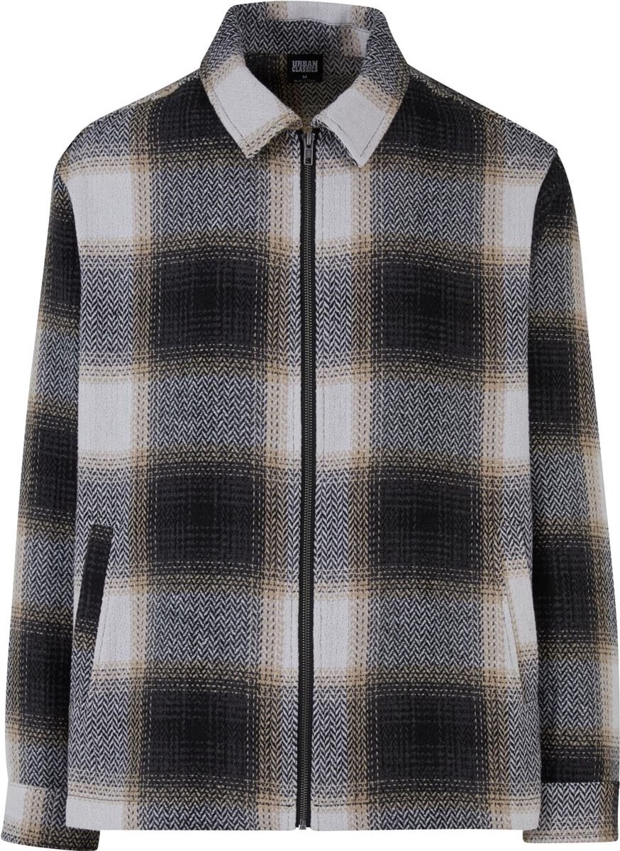 Urban Classics Zipped Shirt Jacket Tussenseizoensjas XL Polyester Basics Zwart