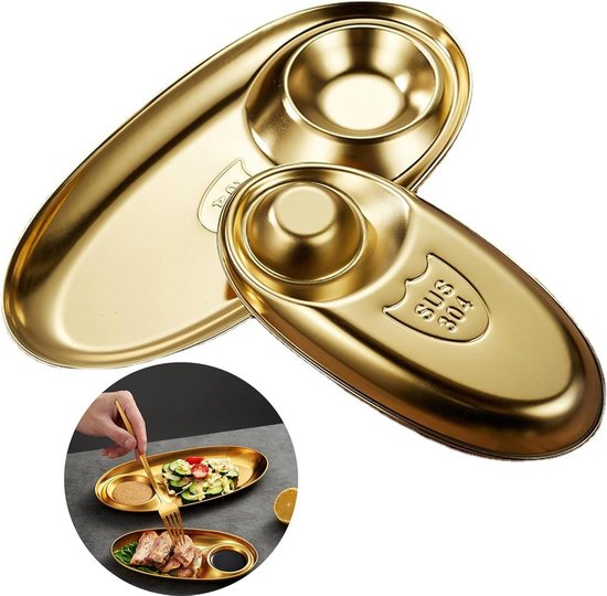 GBACHOOSE 20-delige 2-in-1 snack- en dipkommenset met plank
