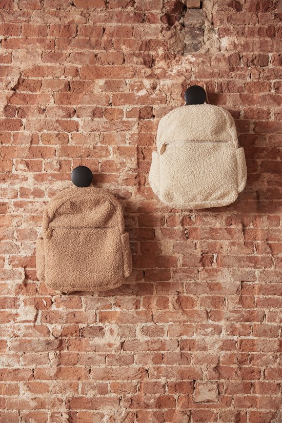 Jollein - Luiertas Rugzak (Boucle - Naturel) - 100% Polyester - Verzorgingstas - 30x40cm van Jollein — afbeelding 5