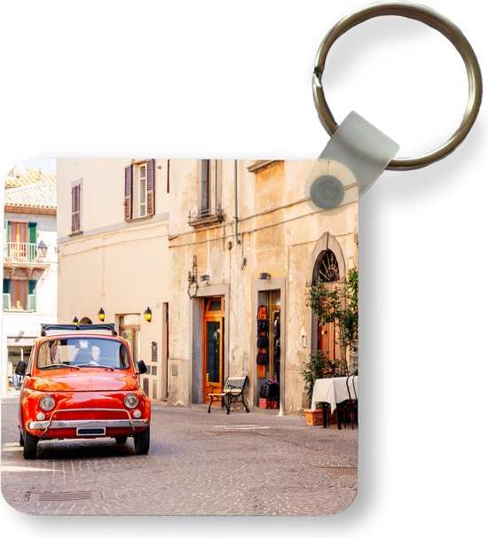 Dolce & Gabbana Donkerbruin Leren Logo Metaalring Heren Sleutelhanger Sleutelhanger Colour Brown